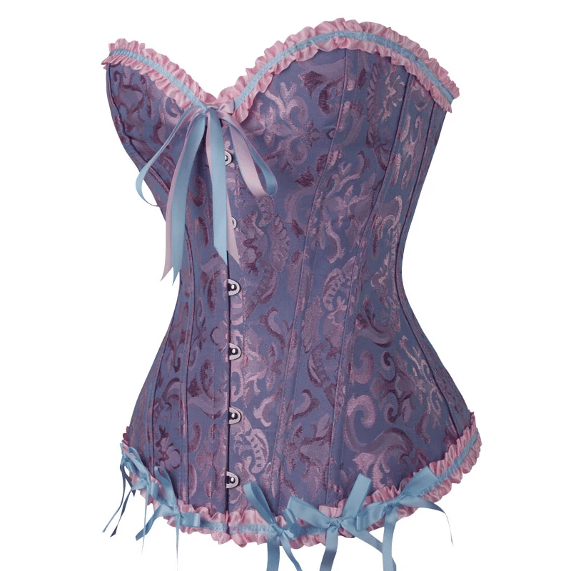 Elegant Flower Print Corset