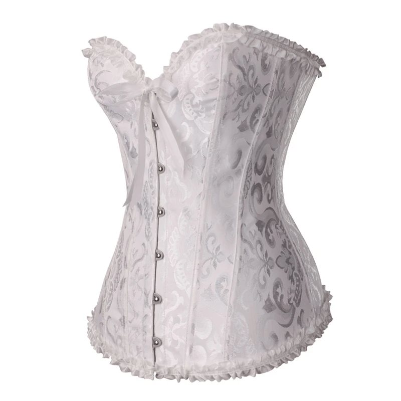 Elegant Flower Print Corset
