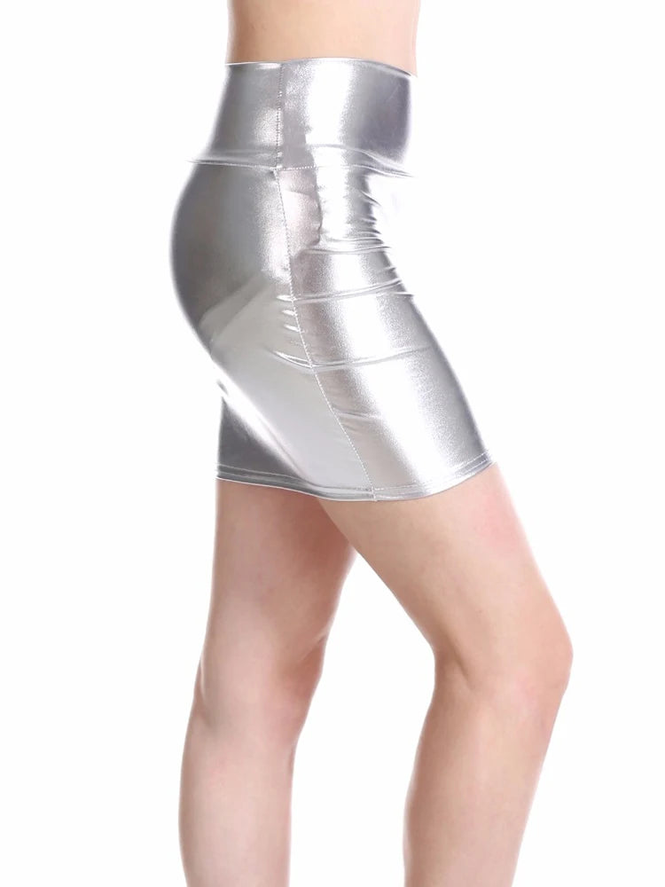 Shiny Pencil Skirt