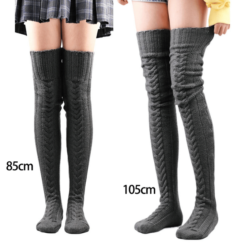 Extra Long Thigh-High Warm Socks for Winter