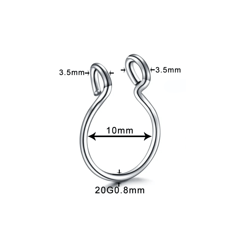 Classic Septum & Nose Rings (No Piercing Required)