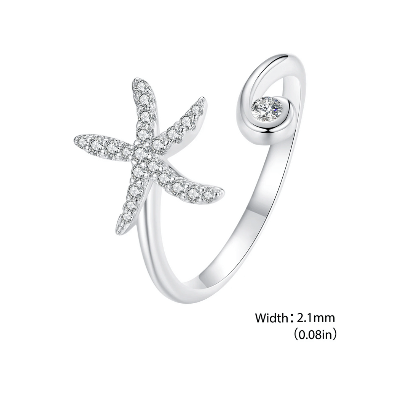 Ocean-Inspired Adjustable Rings