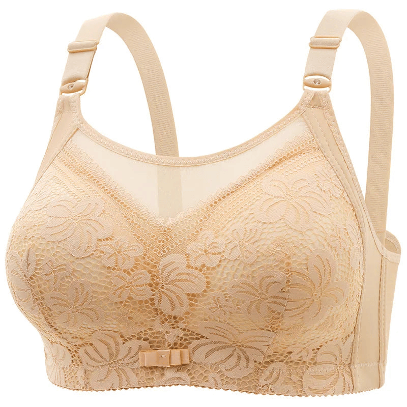 Available in multiple colors, this bra combines floral elegance with all-day comfort.