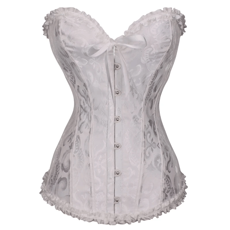 Elegant Flower Print Corset