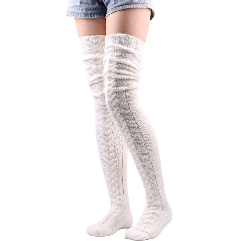 Extra Long Thigh-High Warm Socks for Winter