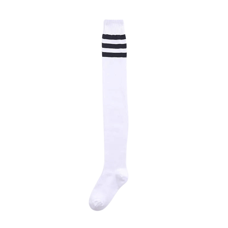 Thigh High Striped Socks