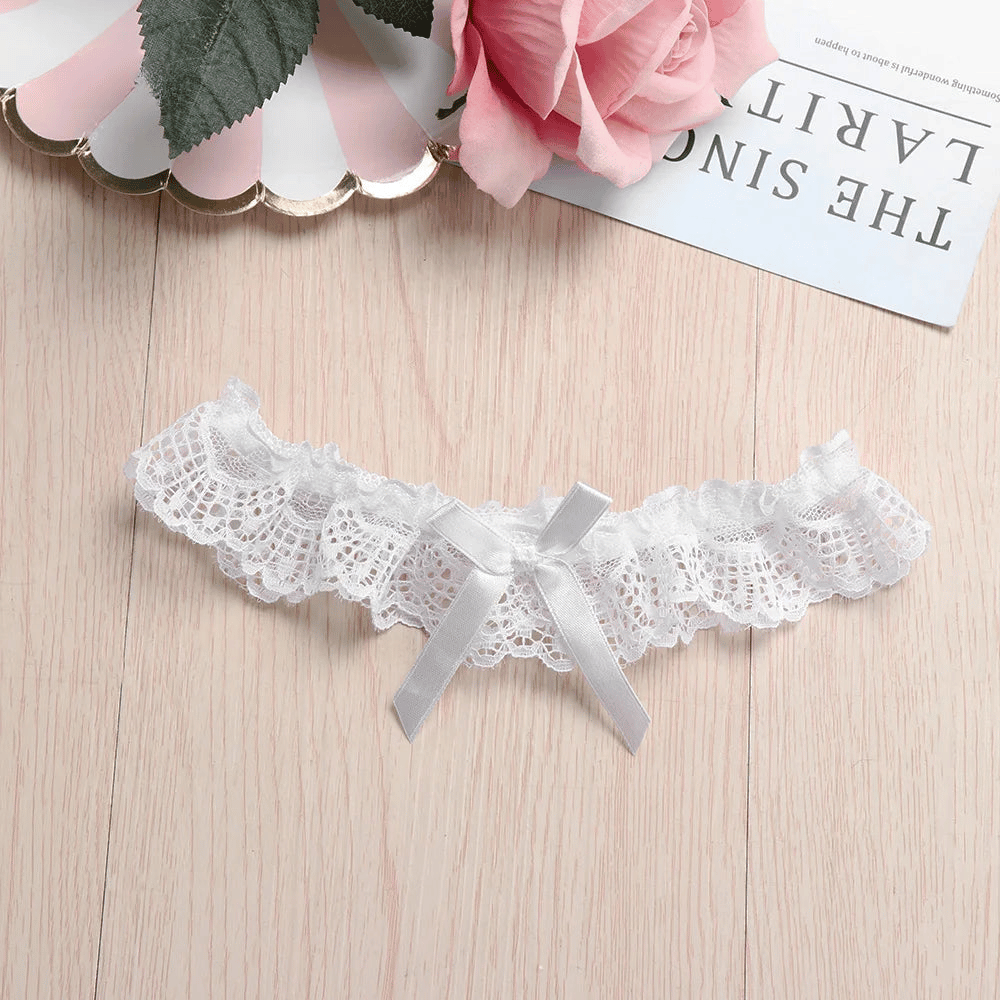 Lace Leg Garter Belts