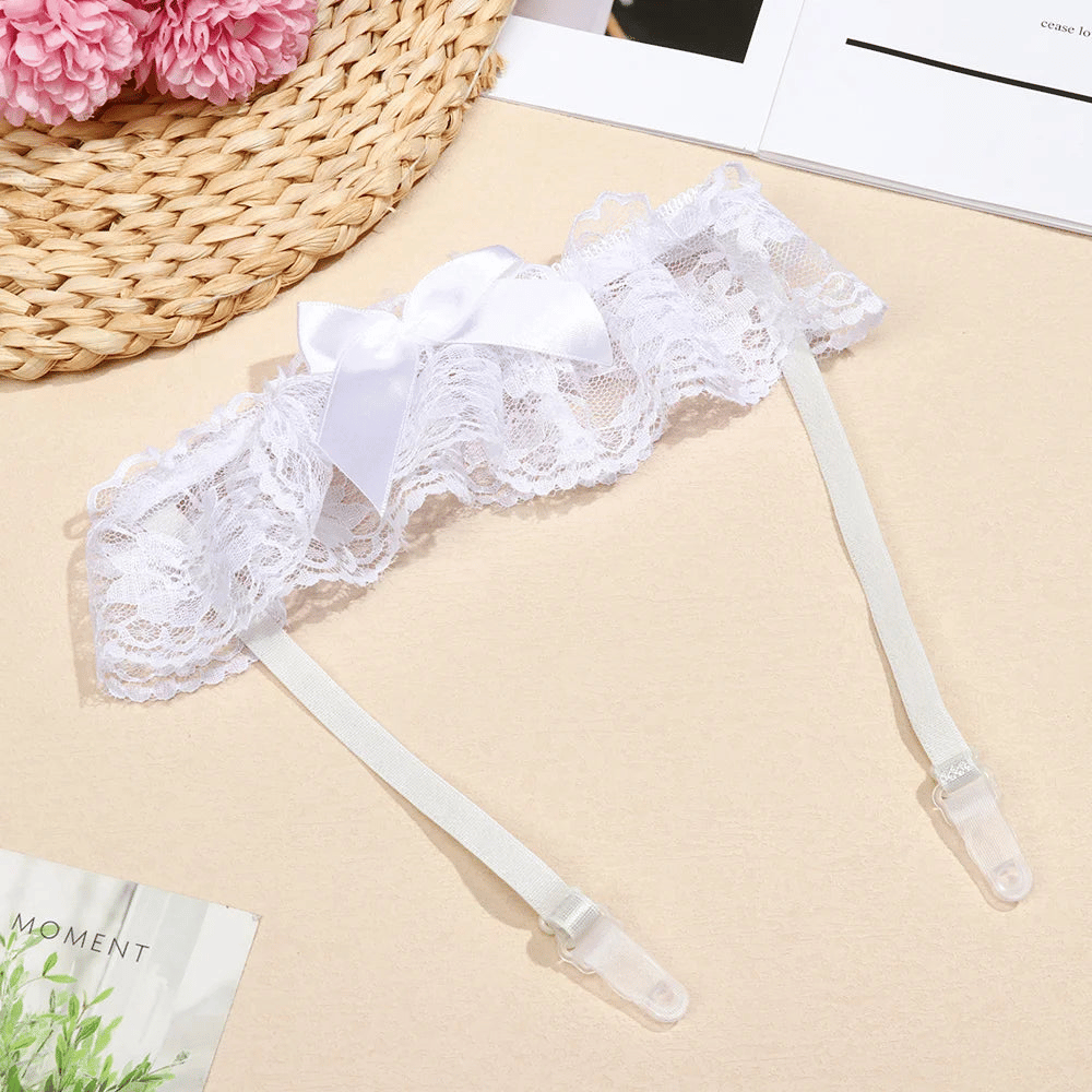 Lace Leg Garter Belts