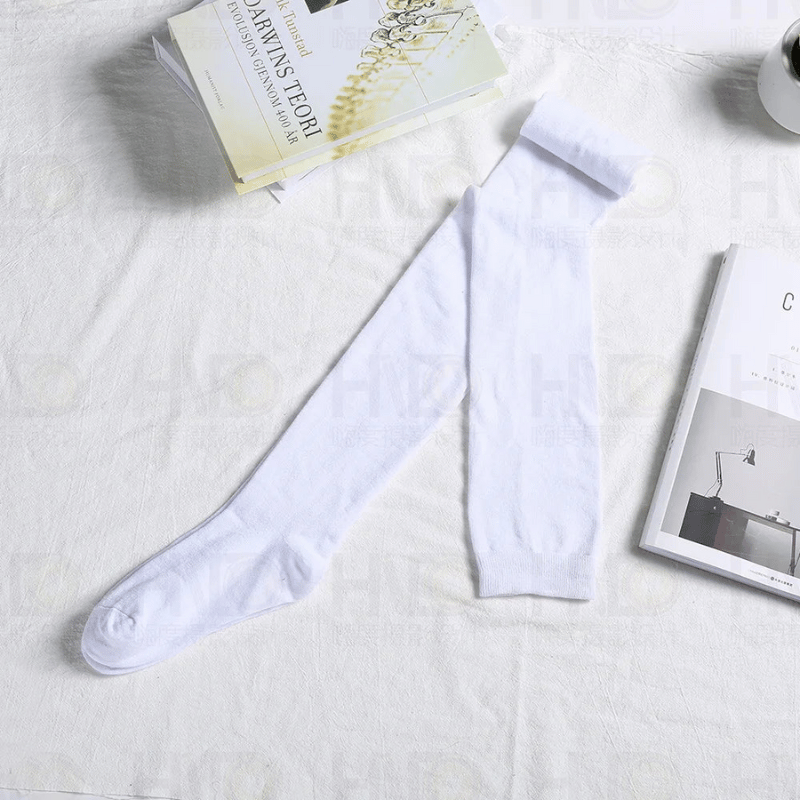 Extra Long Cotton Thigh-High Socks - 31.5in (80cm) for 6+ ft Tall