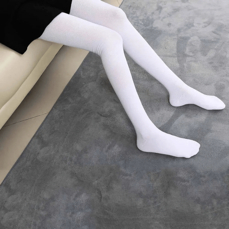 Extra Long Cotton Thigh-High Socks - 31.5in (80cm) for 6+ ft Tall