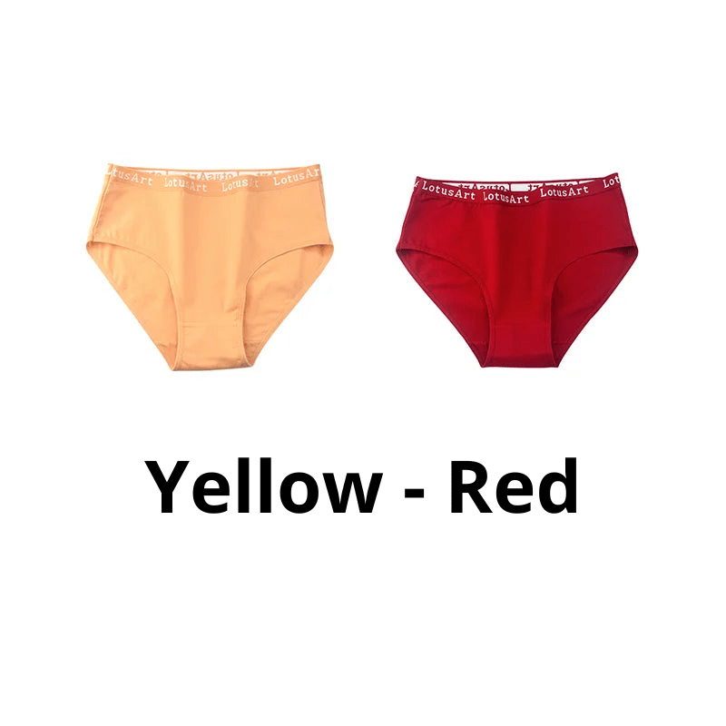 Cotton Mid-Waist Underwear - 2 Pack