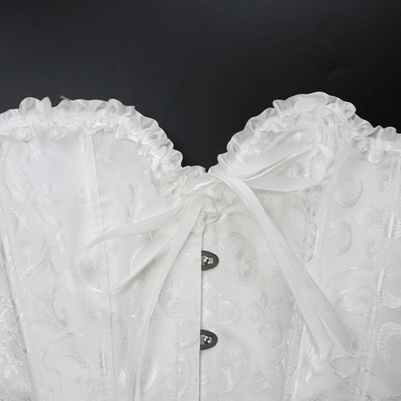 Elegant Flower Print Corset