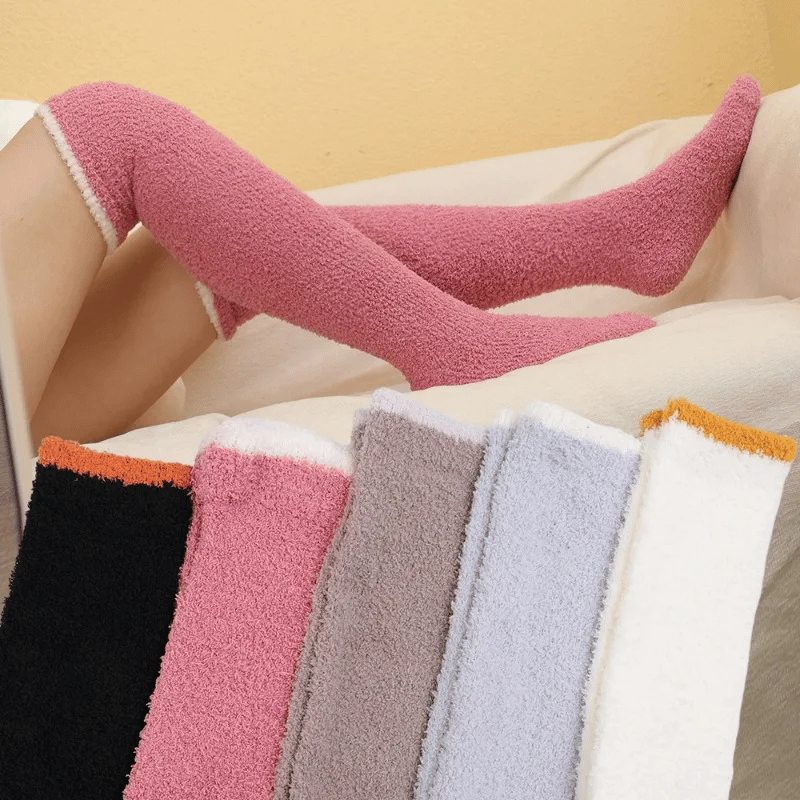 Cozy Plush Over-Knee Socks