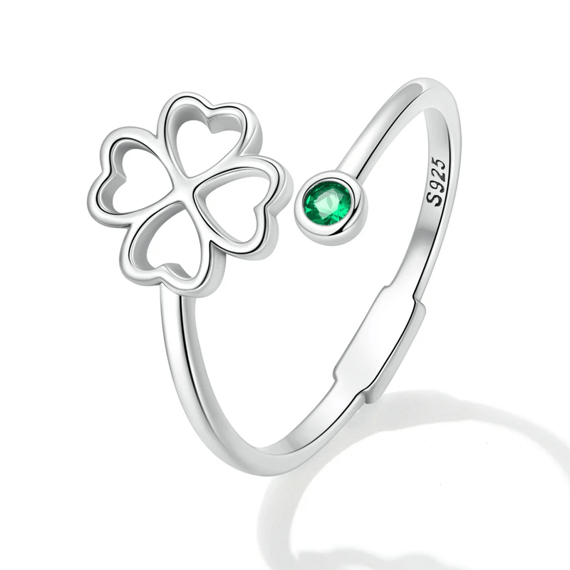 Adjustable Floral Open Ring