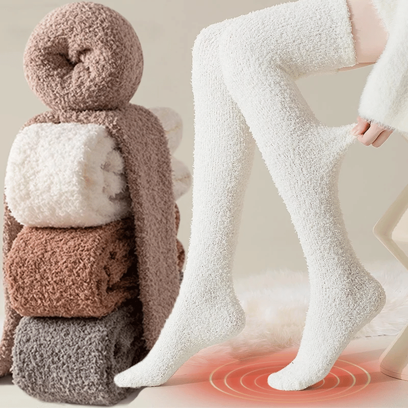 Cozy Plush Over-Knee Socks