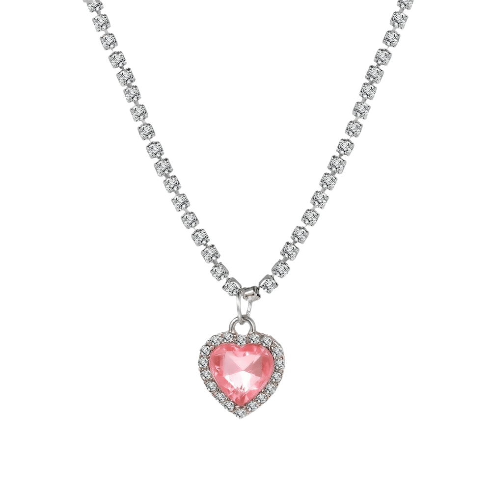 Crystal Heart Jewelry Set