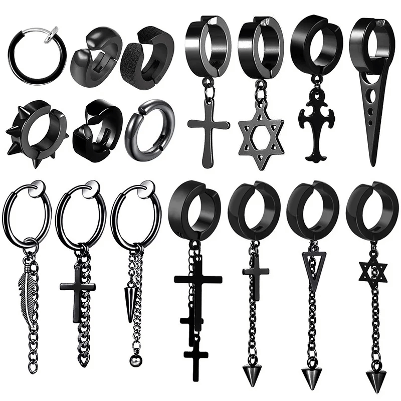 Gothic Style Clip-On Earrings (No Piercing Required)