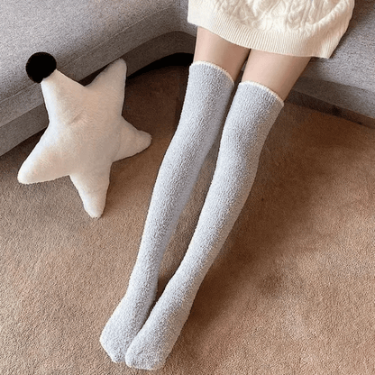 Cozy Plush Over-Knee Socks