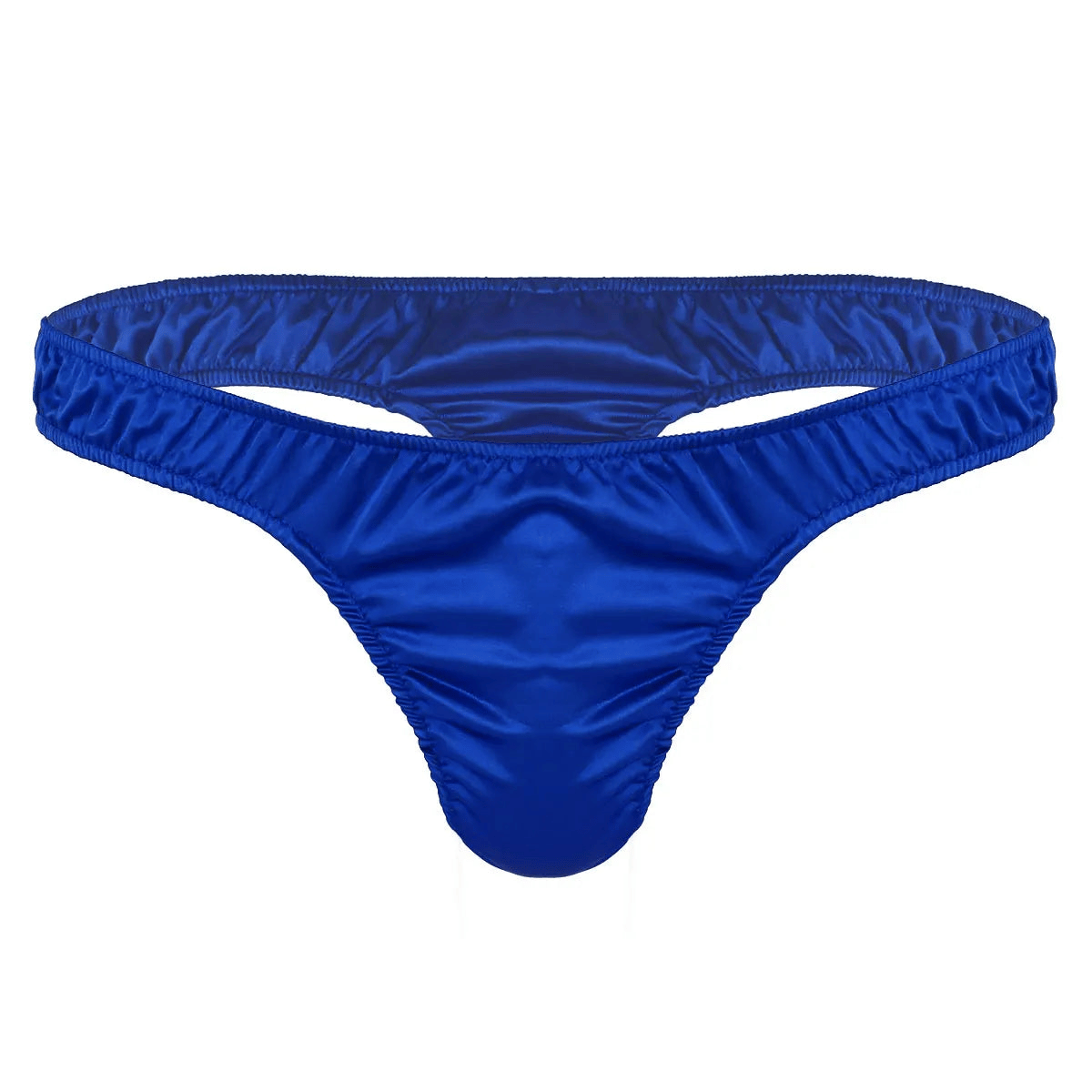 Comfortable blue satin underwear