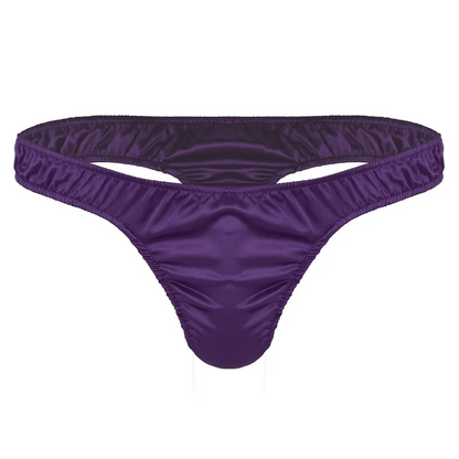 Elegant purple satin underwear