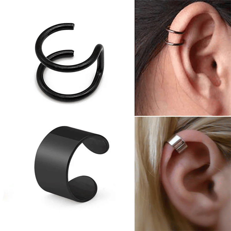 Gothic Style Clip-On Earrings (No Piercing Required)