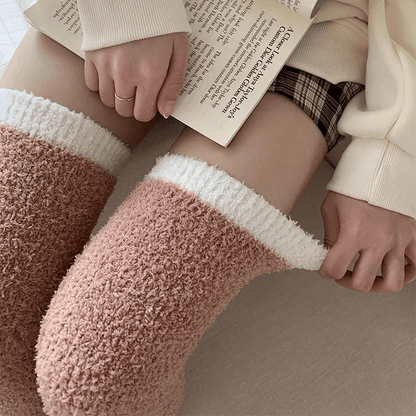 Cozy Plush Over-Knee Socks