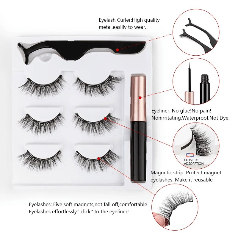 Ready-to-Use Magnetic Eyelashes Kit