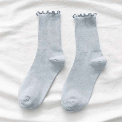 Minimalist Ruffle Socks - 5 Pack