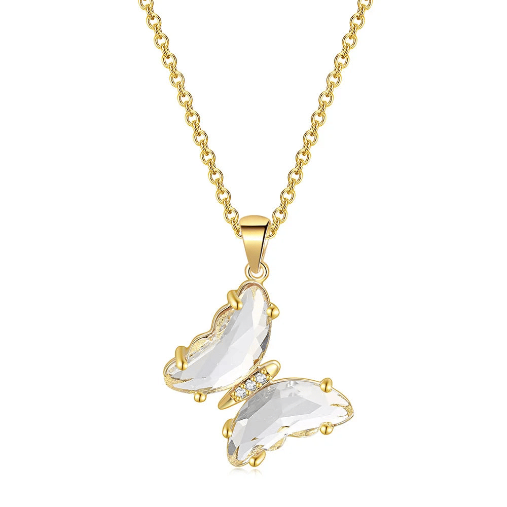 Crystal Butterfly Necklace