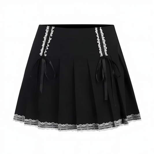 cute emo black skirt