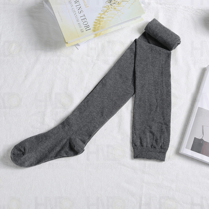 100 cotton thigh high socks best sale