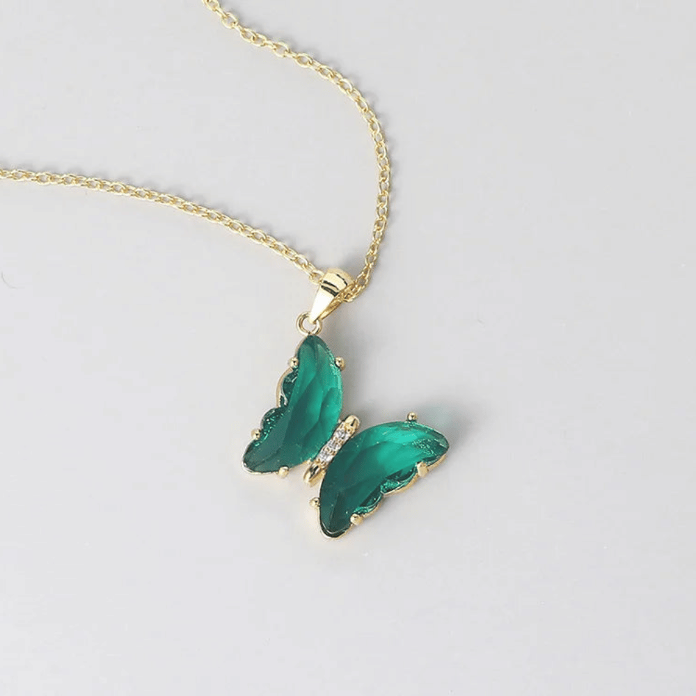 Crystal Butterfly Necklace