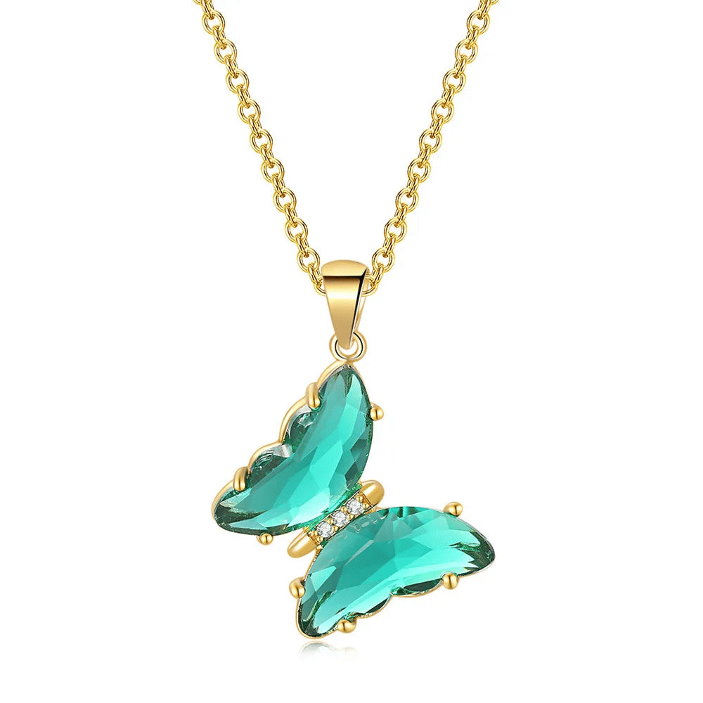 Crystal Butterfly Necklace