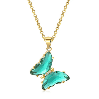 Crystal Butterfly Necklace