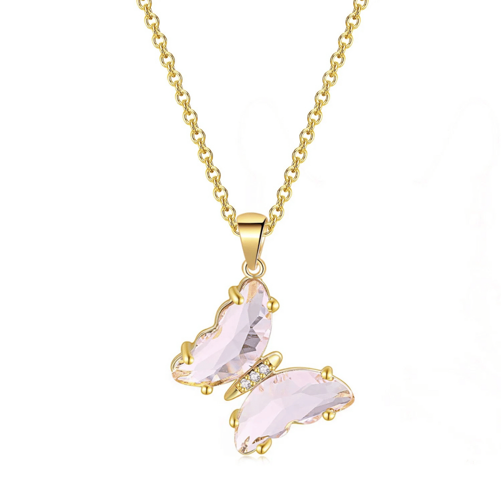 Crystal Butterfly Necklace