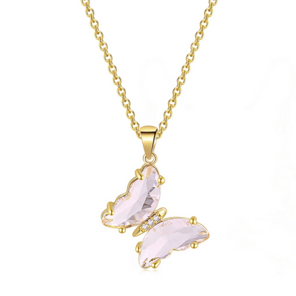 Crystal Butterfly Necklace