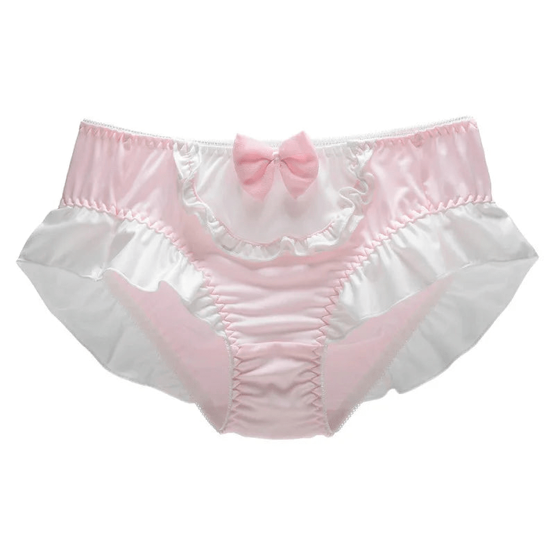 Pink Cute Bow Panties, Soft and Feminine Underwear