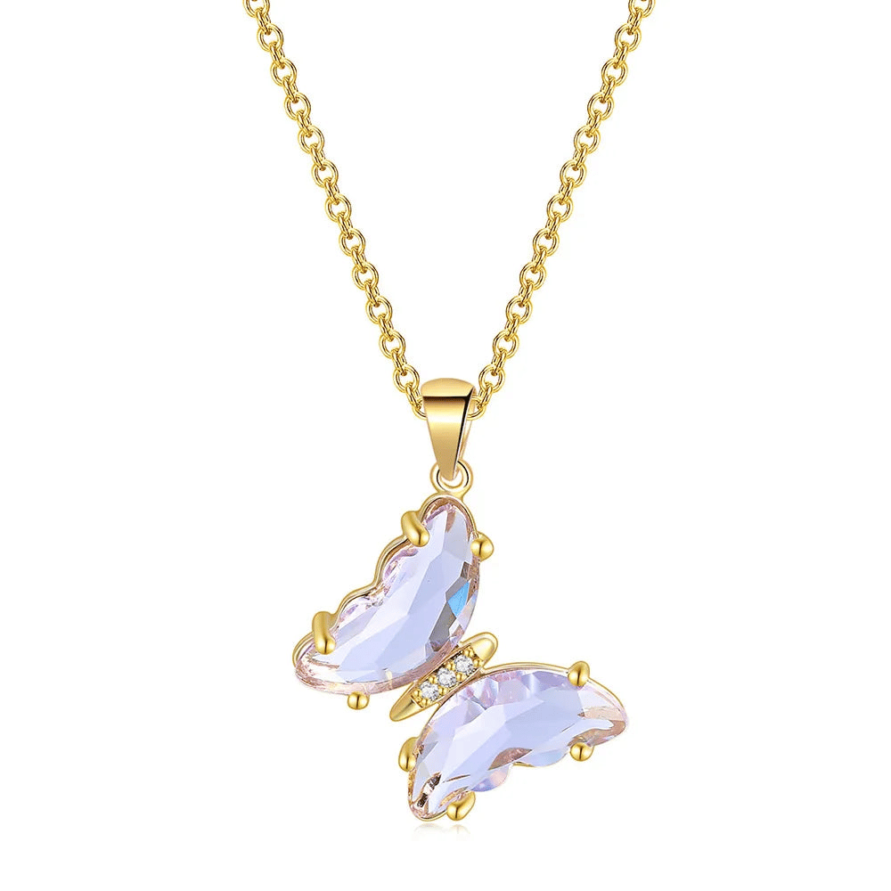 Crystal Butterfly Necklace