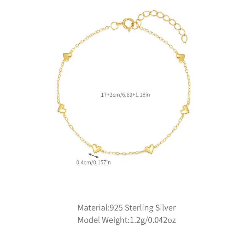 Elegant Gold-Tone Feminine Bracelet