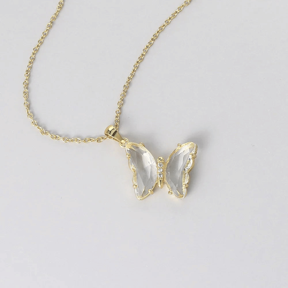 Crystal Butterfly Necklace